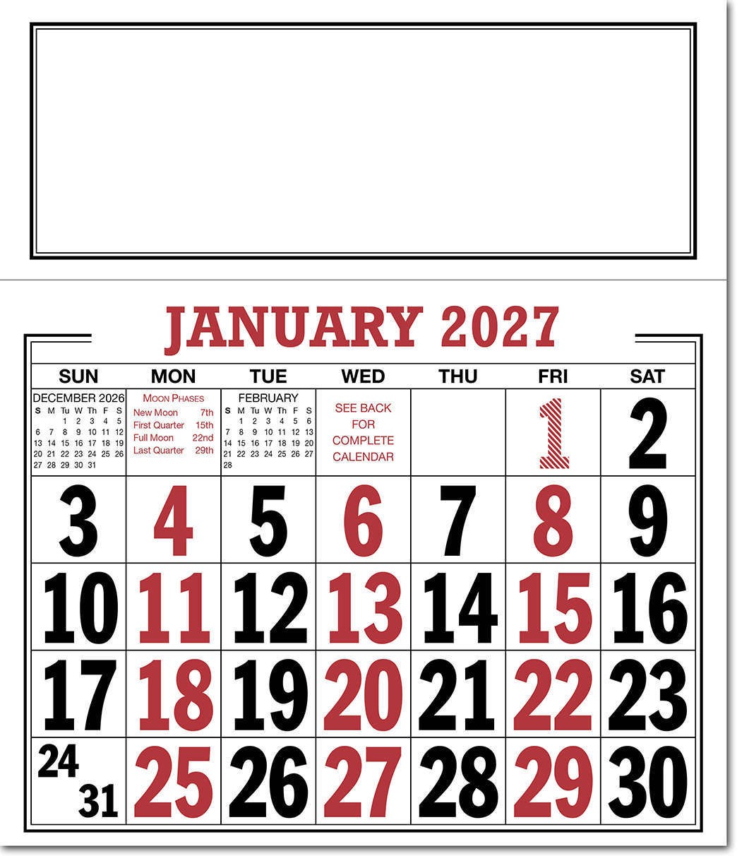 Bold Figure Calendar