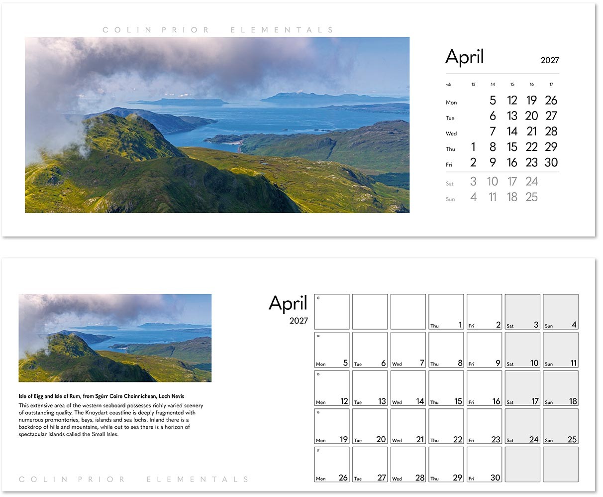 Colin Prior Elementals Desk Calendar