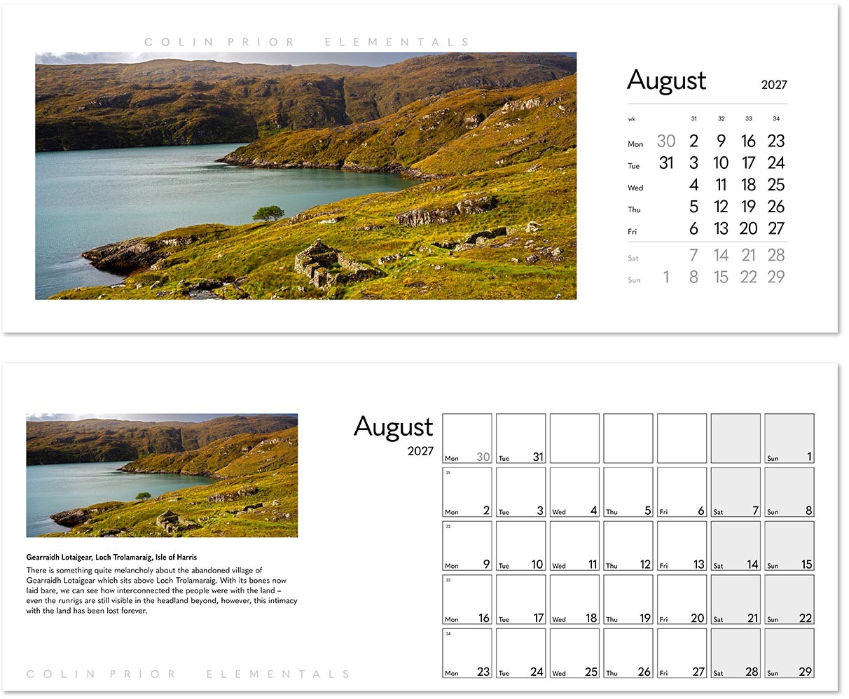 Colin Prior Elementals Desk Calendar