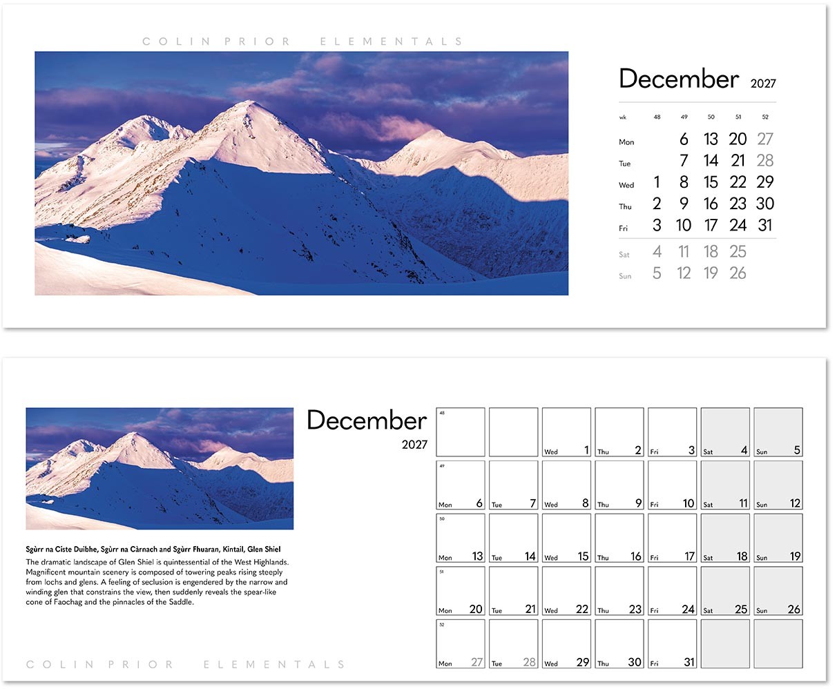 Colin Prior Elementals Desk Calendar