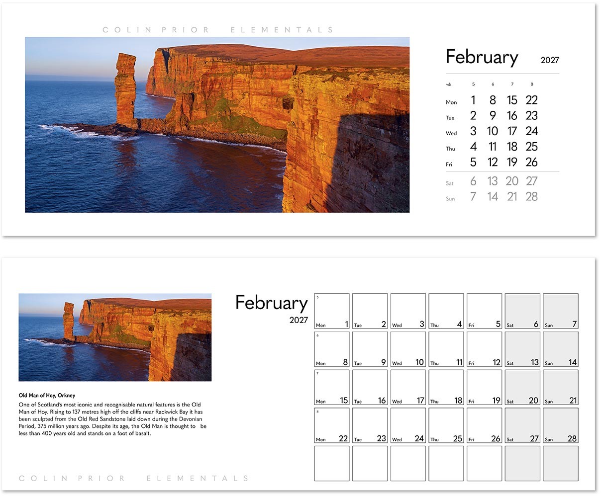 Colin Prior Elementals Desk Calendar