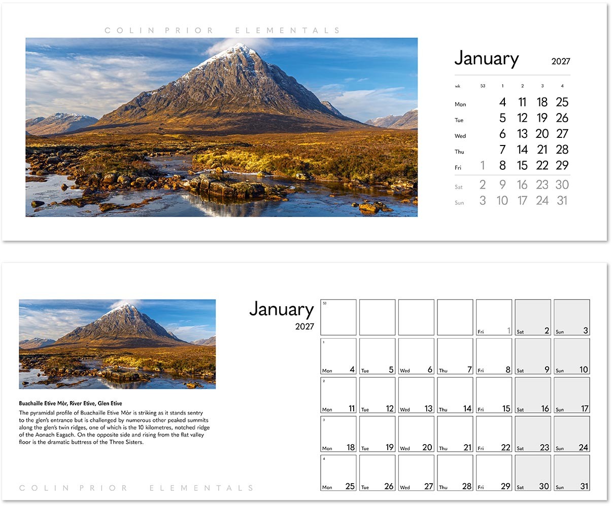 Colin Prior Elementals Desk Calendar