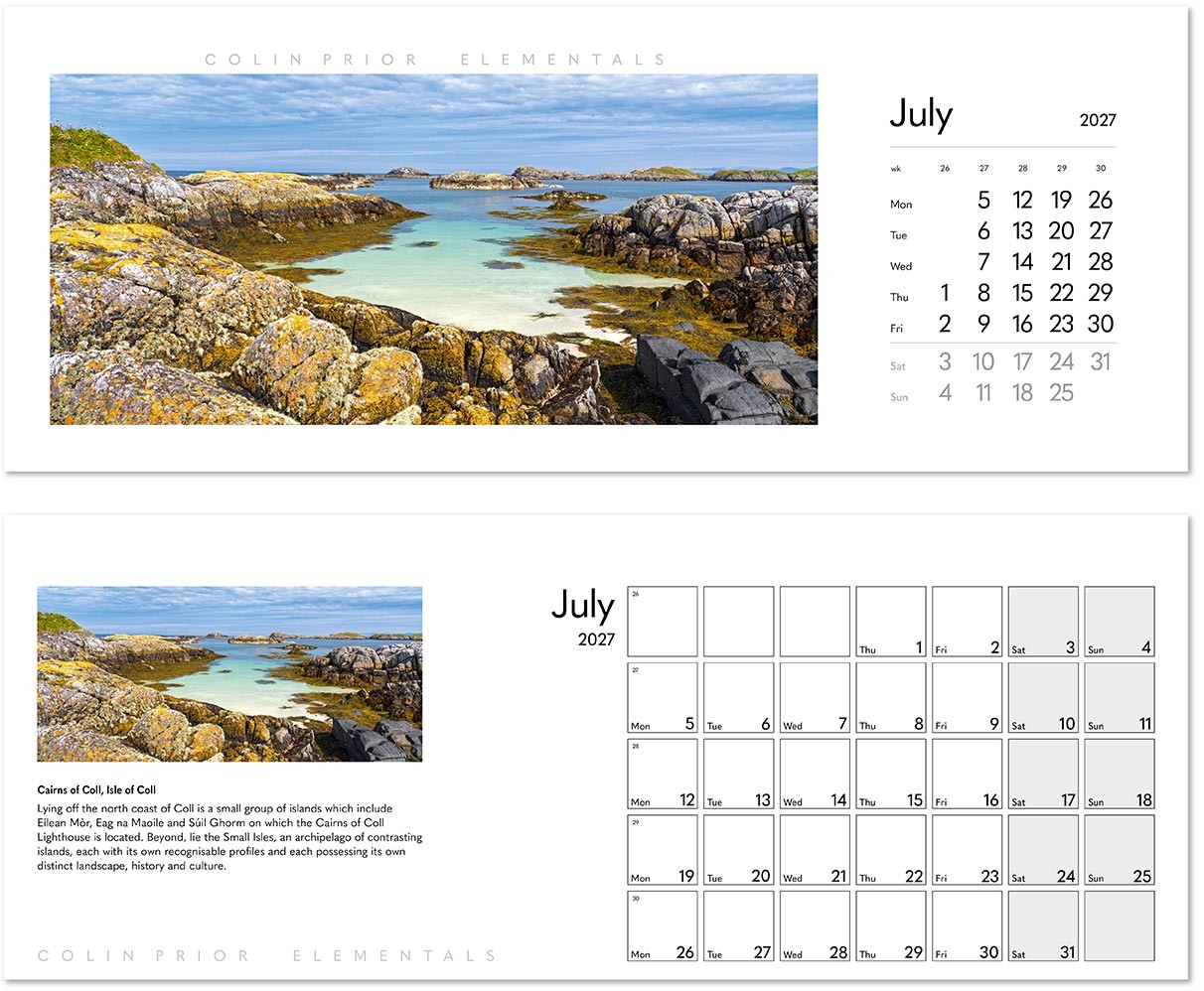 Colin Prior Elementals Desk Calendar