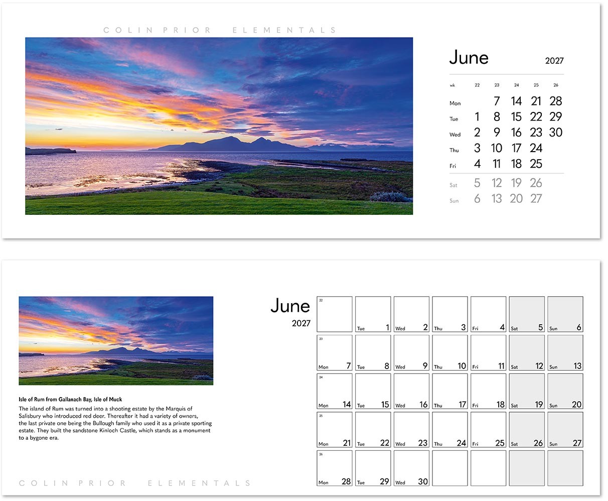 Colin Prior Elementals Desk Calendar