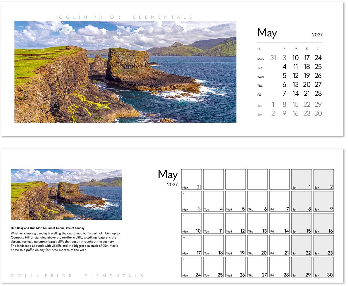 Colin Prior Elementals Desk Calendar