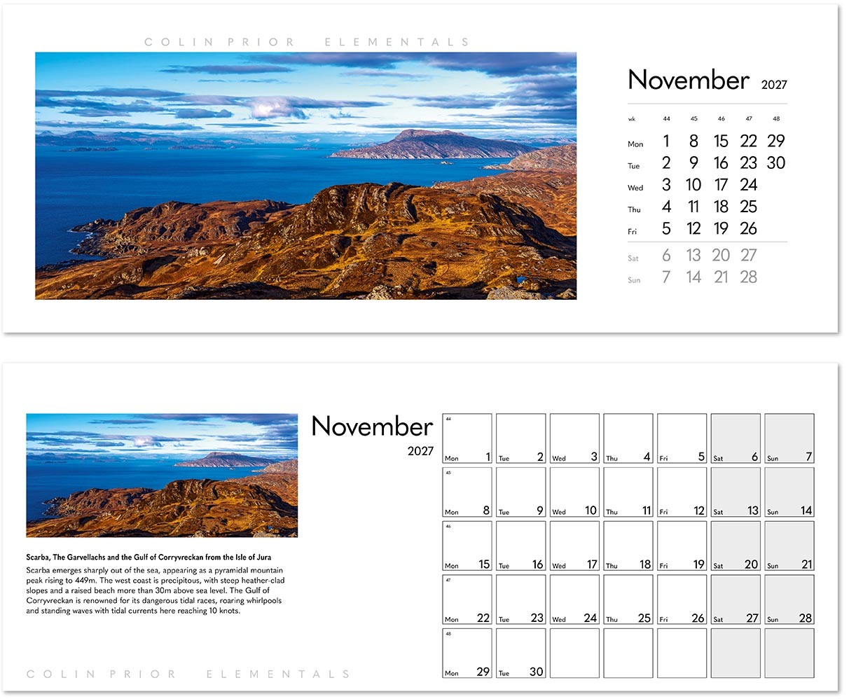 Colin Prior Elementals Desk Calendar