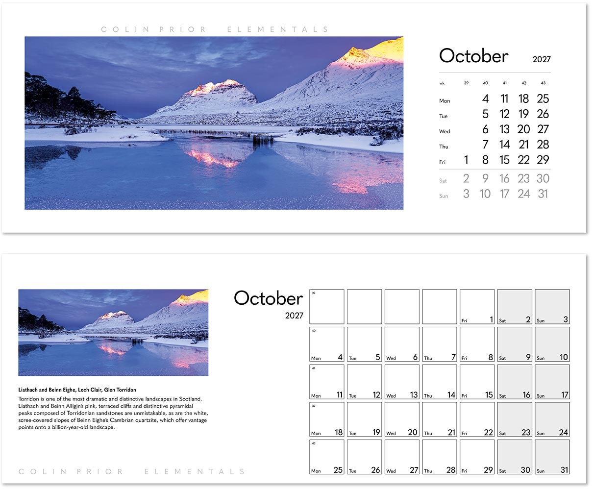 Colin Prior Elementals Desk Calendar