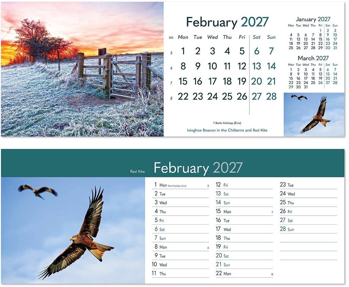 Rural Britain Task Station Desk Calendar