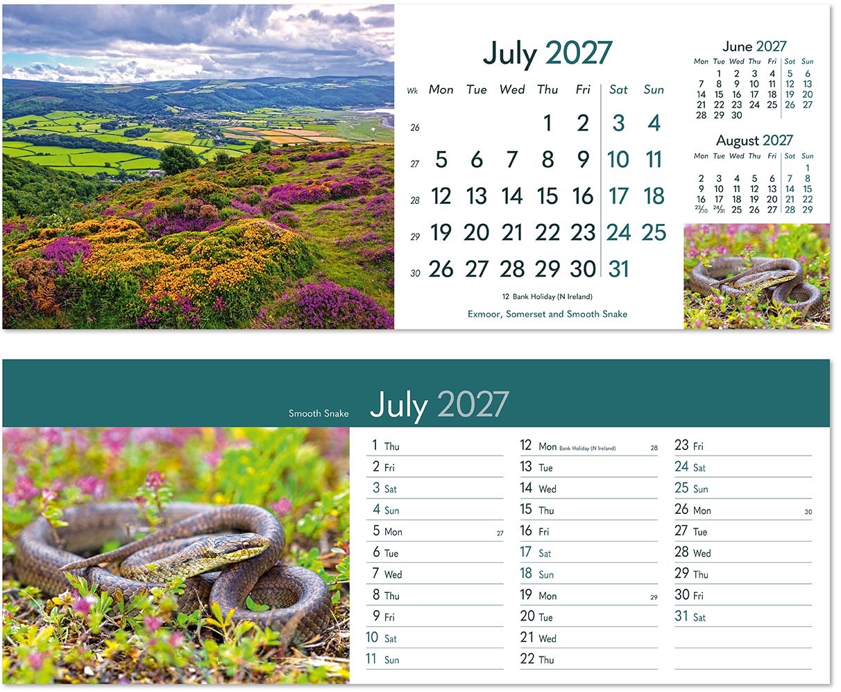 Rural Britain Task Station Desk Calendar