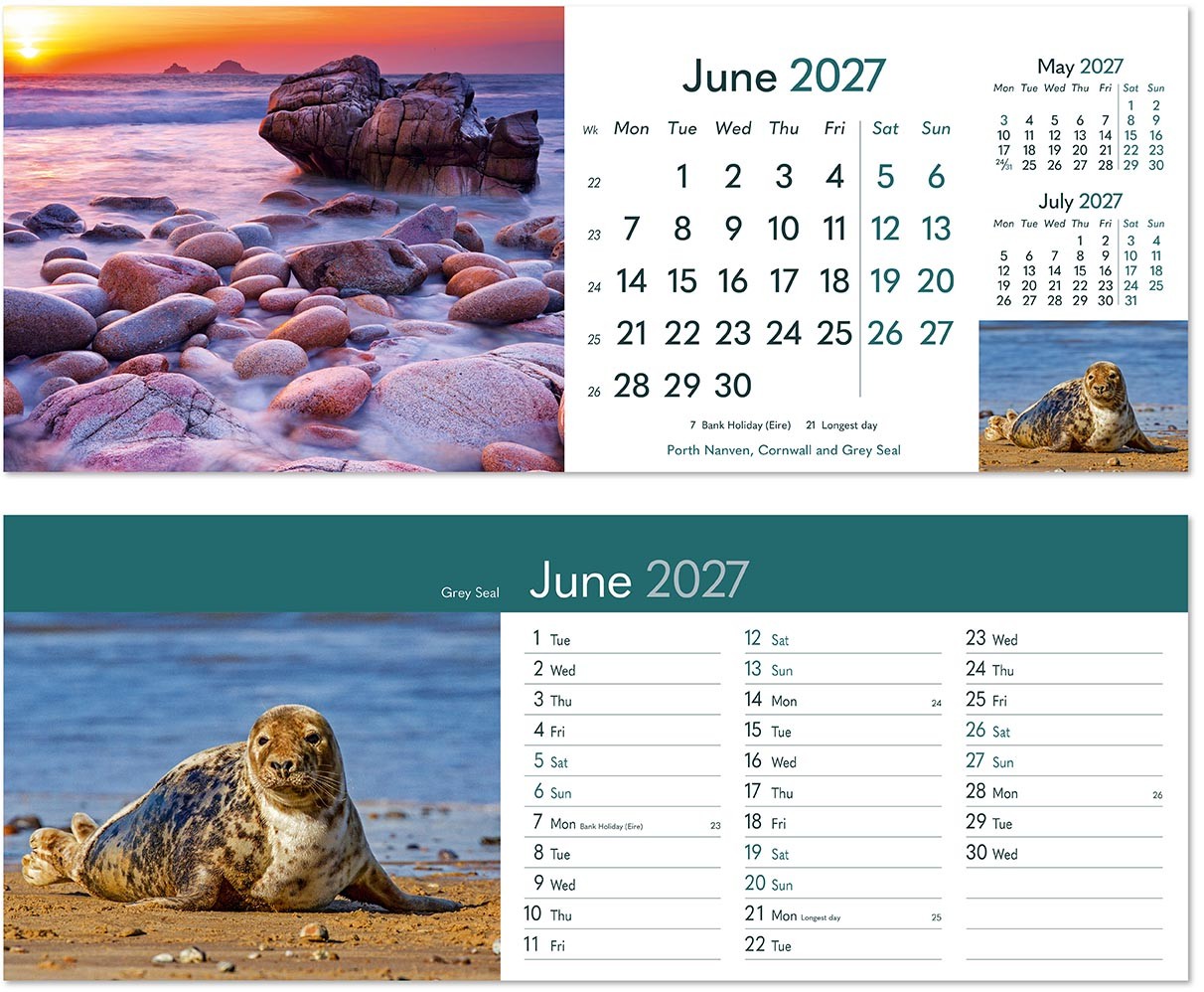 Rural Britain Task Station Desk Calendar