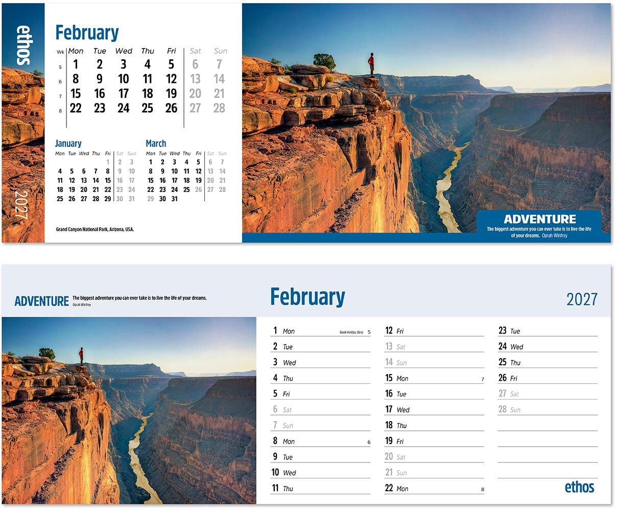 Ethos Note Station Desk Calendar