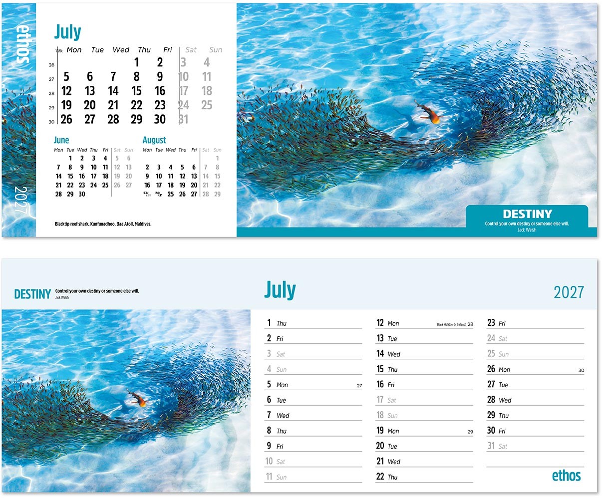 Ethos Note Station Desk Calendar