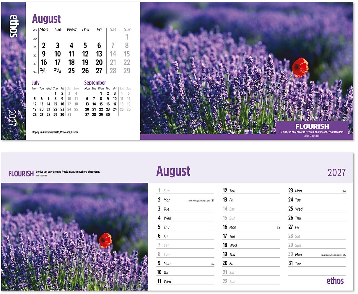 Ethos Task Station Desk Calendar