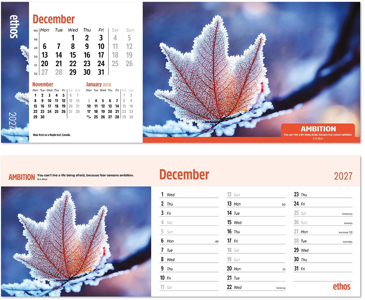 Ethos Task Station Desk Calendar