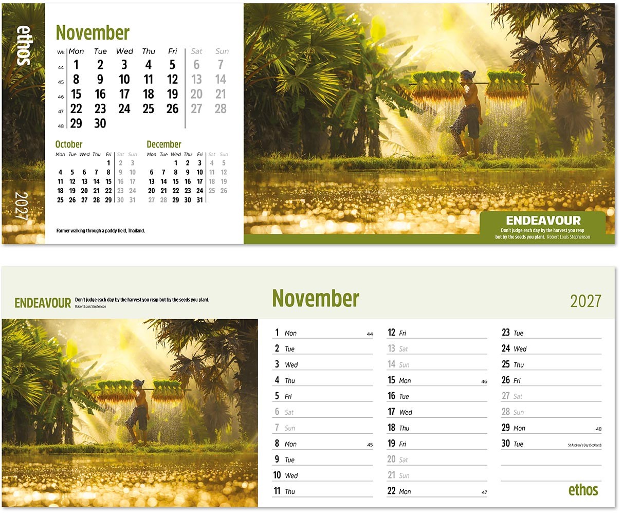 Ethos Task Station Desk Calendar