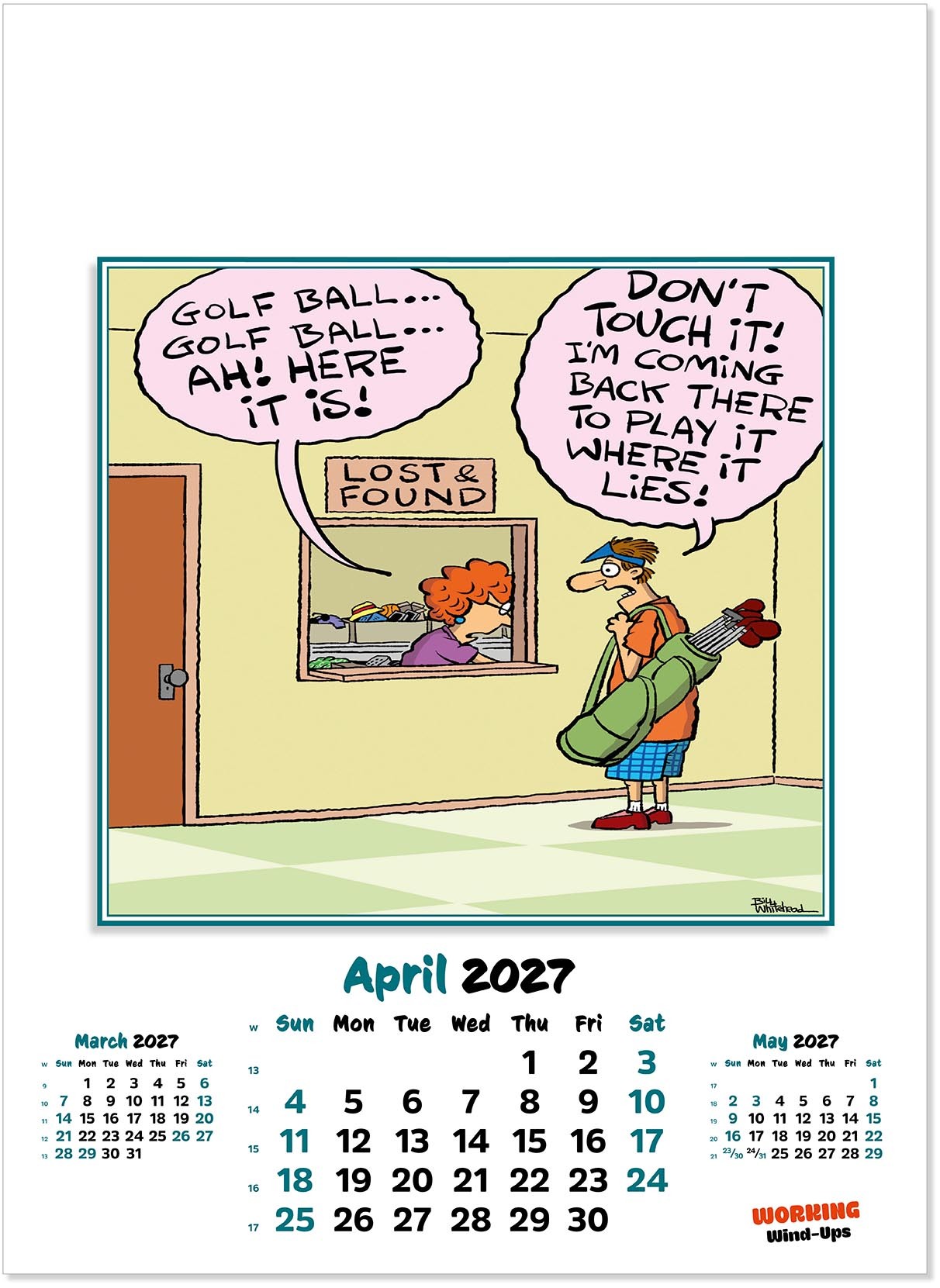 Working Wind-Ups Wall Calendar