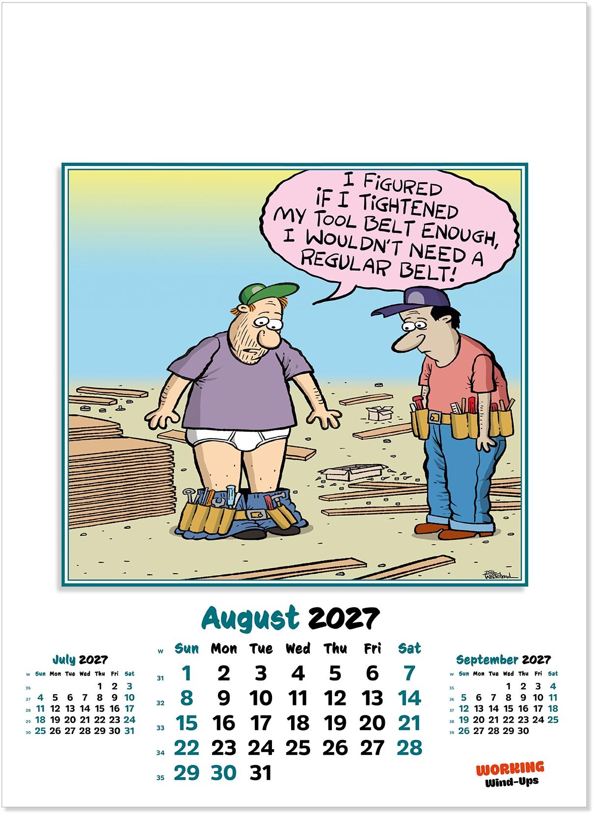 Working Wind-Ups Wall Calendar