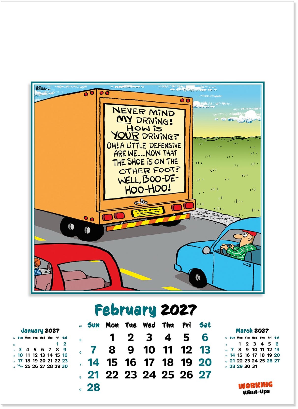 Working Wind-Ups Wall Calendar