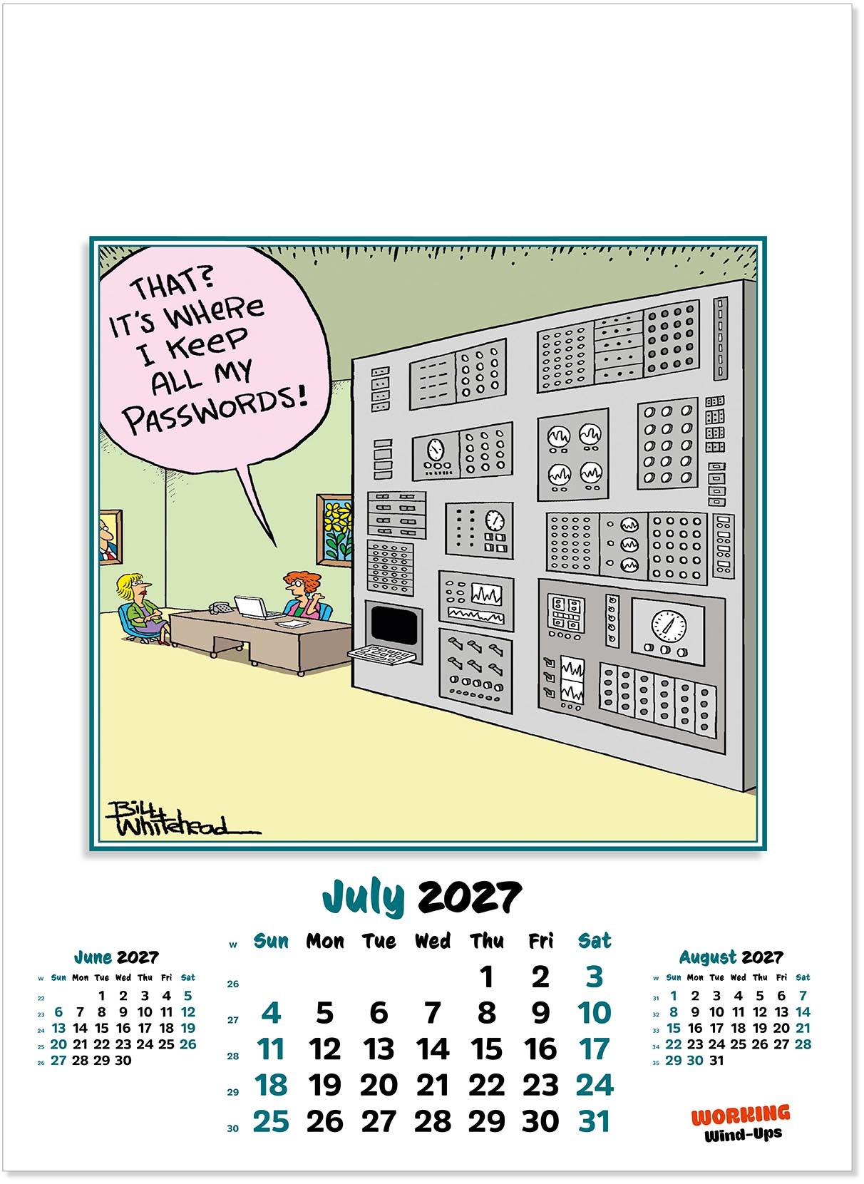 Working Wind-Ups Wall Calendar