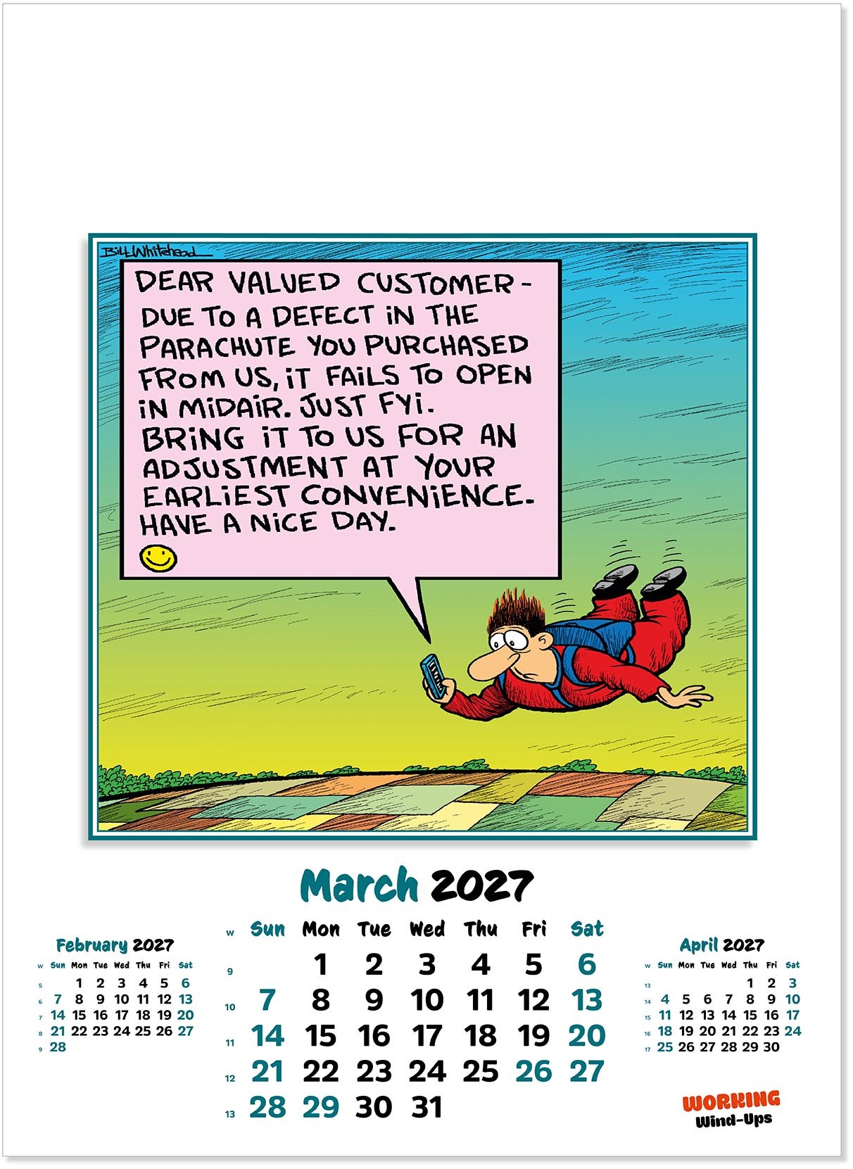 Working Wind-Ups Wall Calendar