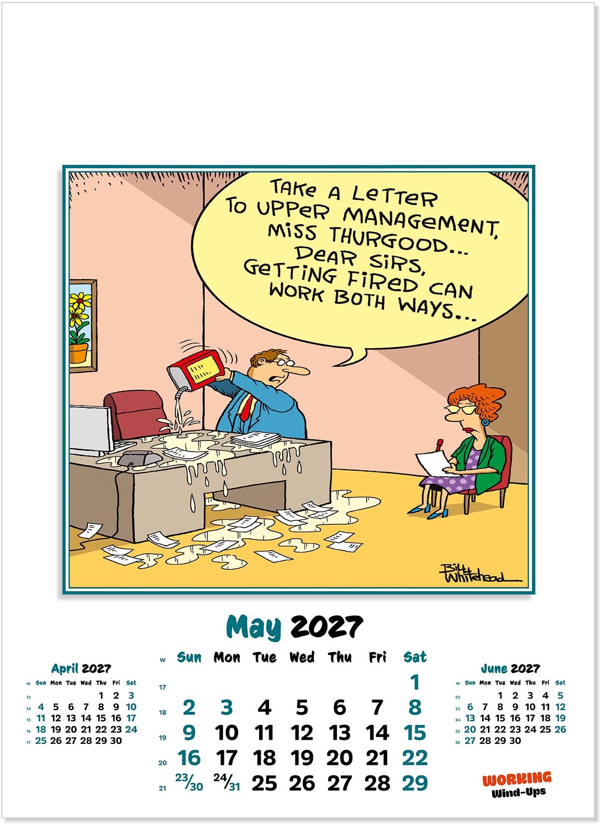 Working Wind-Ups Wall Calendar