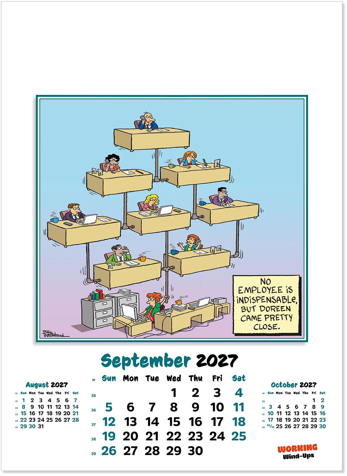 Working Wind-Ups Wall Calendar