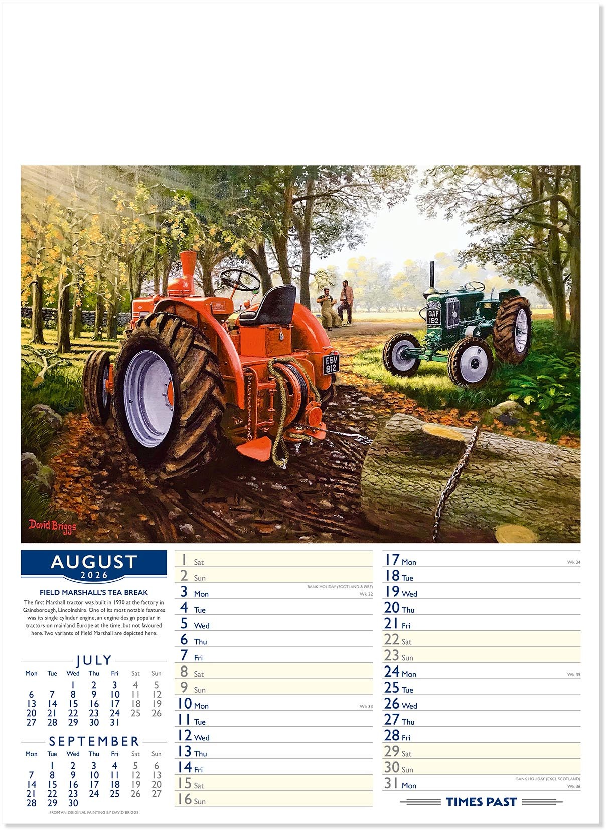Times Past Calendar