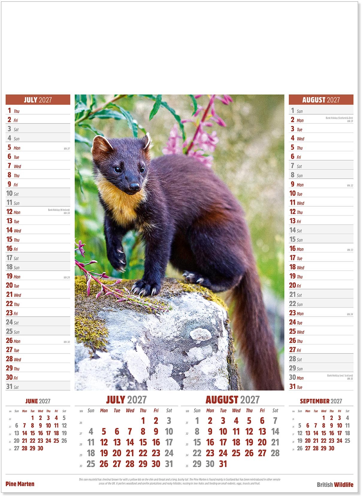 British Wildlife Calendar