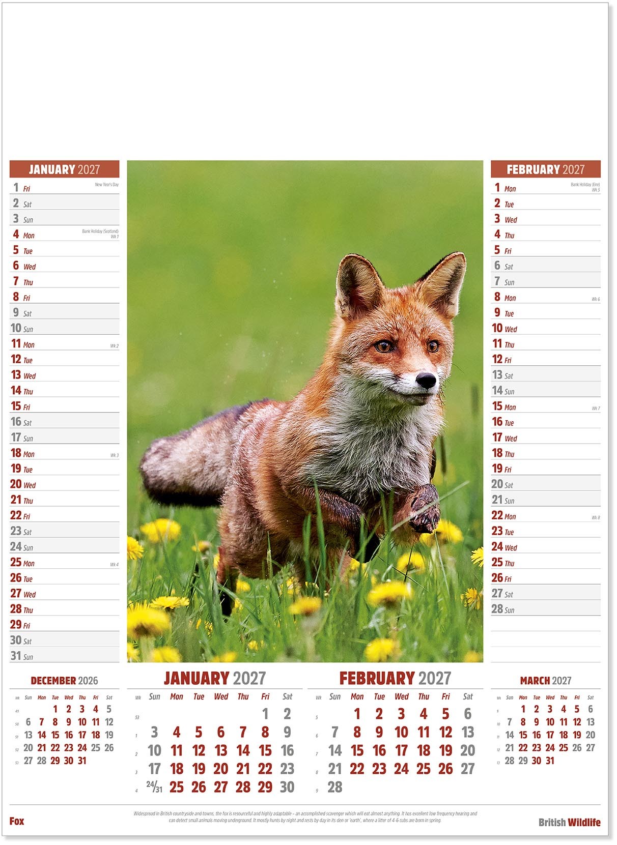 British Wildlife Calendar