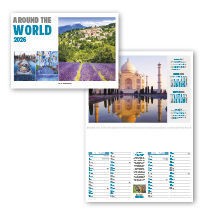 Around the World Postage Saver Calendar