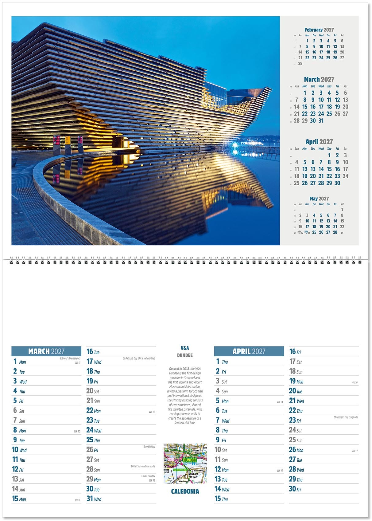 Caledonia Postage Saver Calendar