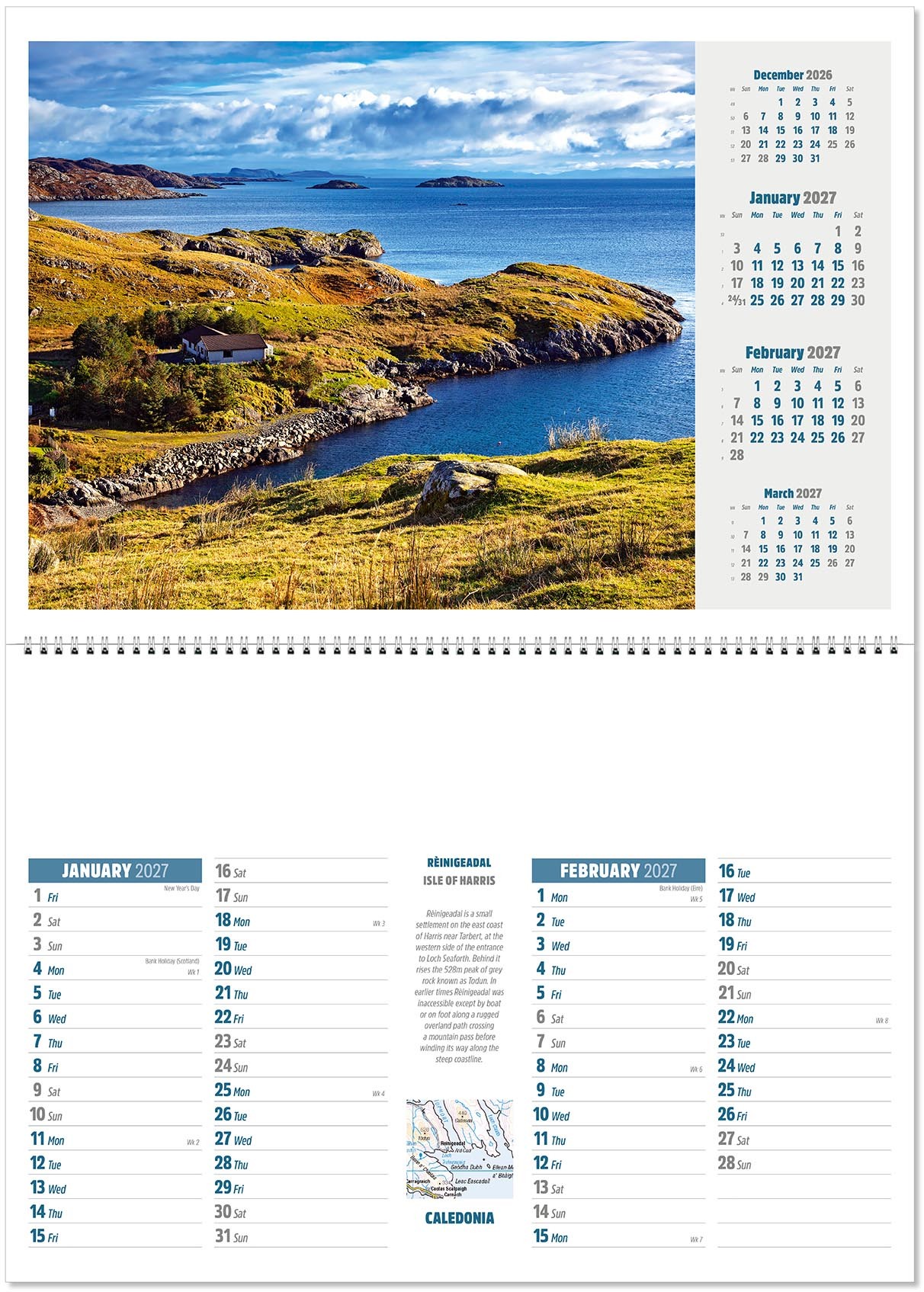 Caledonia Postage Saver Calendar