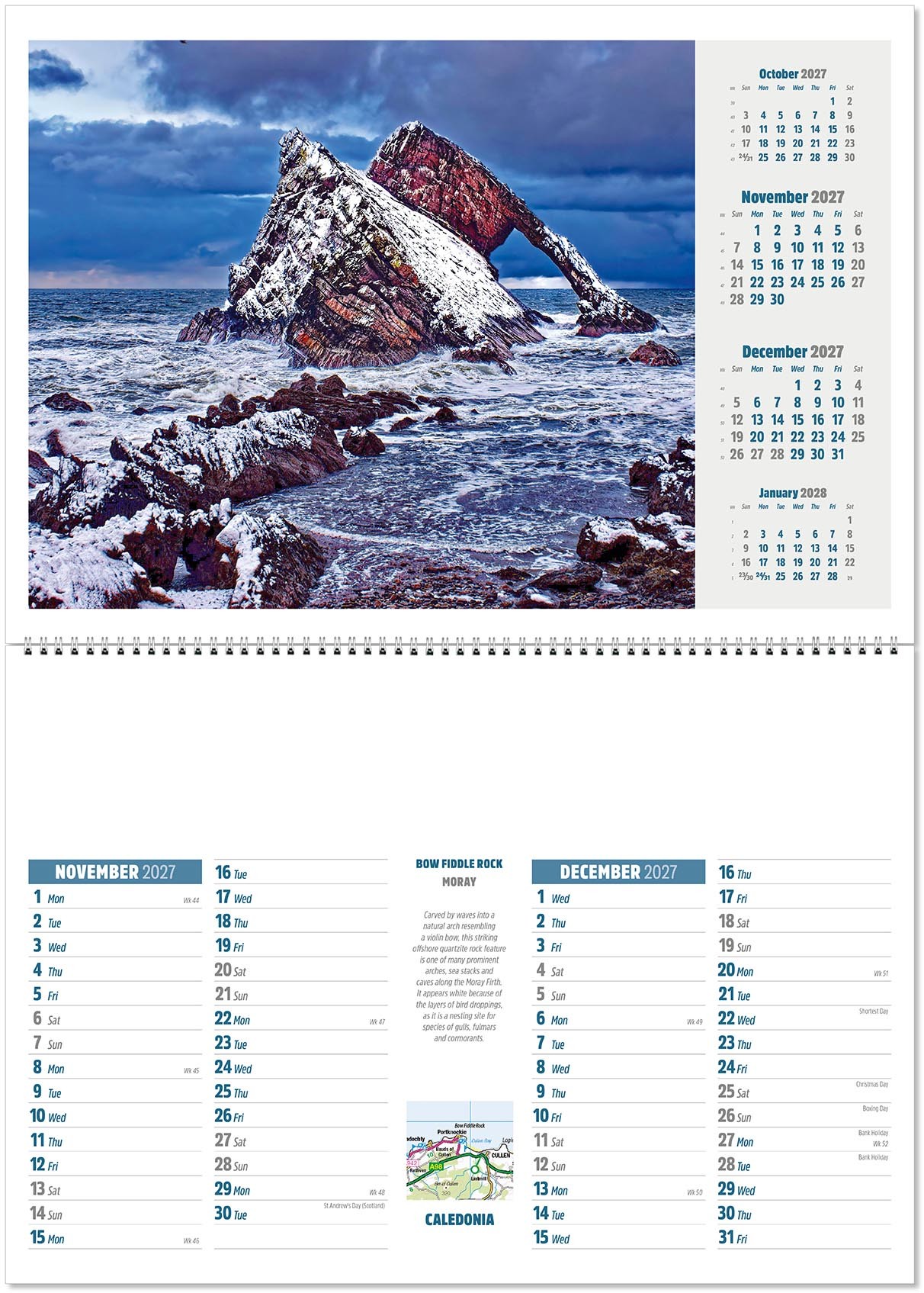 Caledonia Postage Saver Calendar