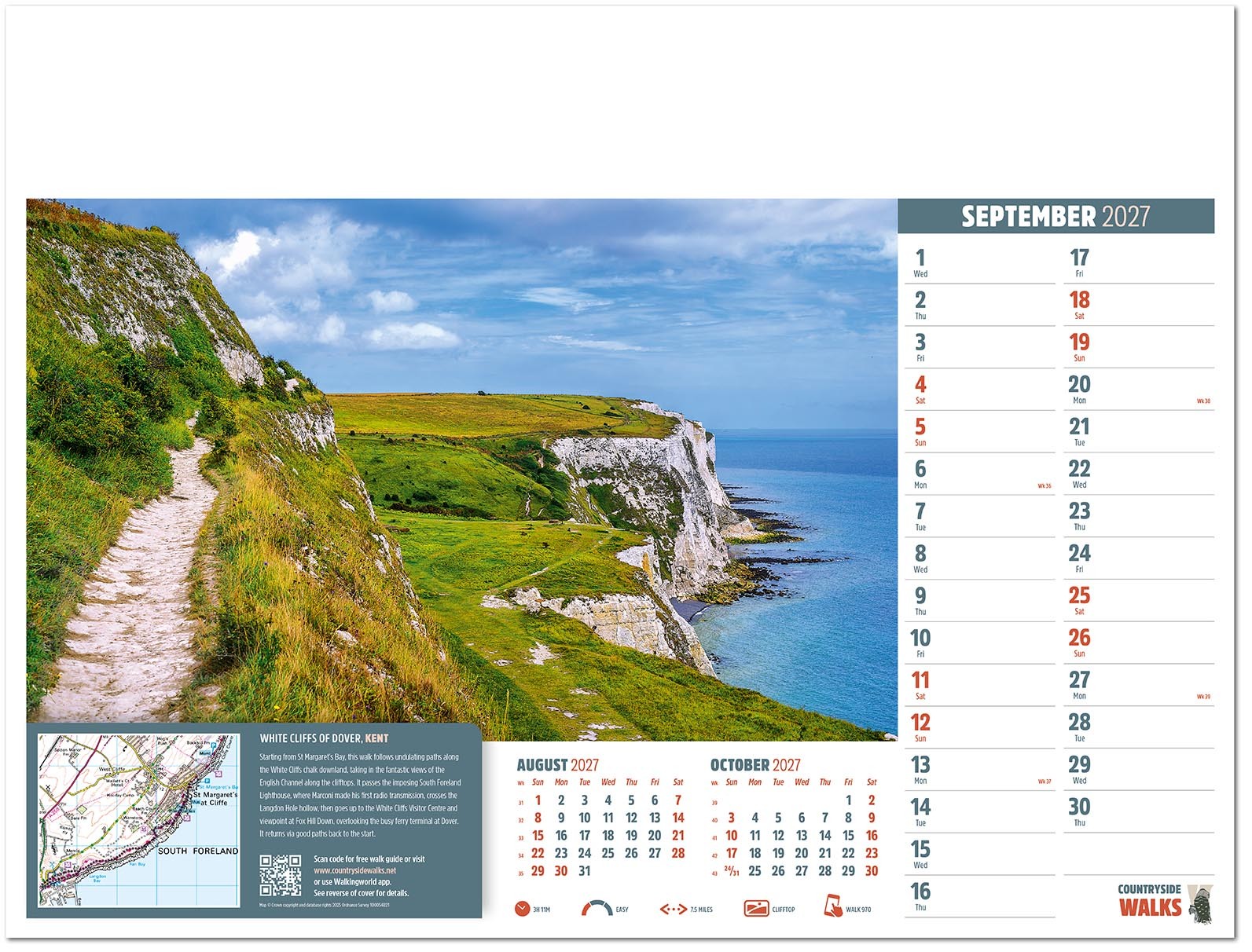 Countryside Walks Wall Calendar