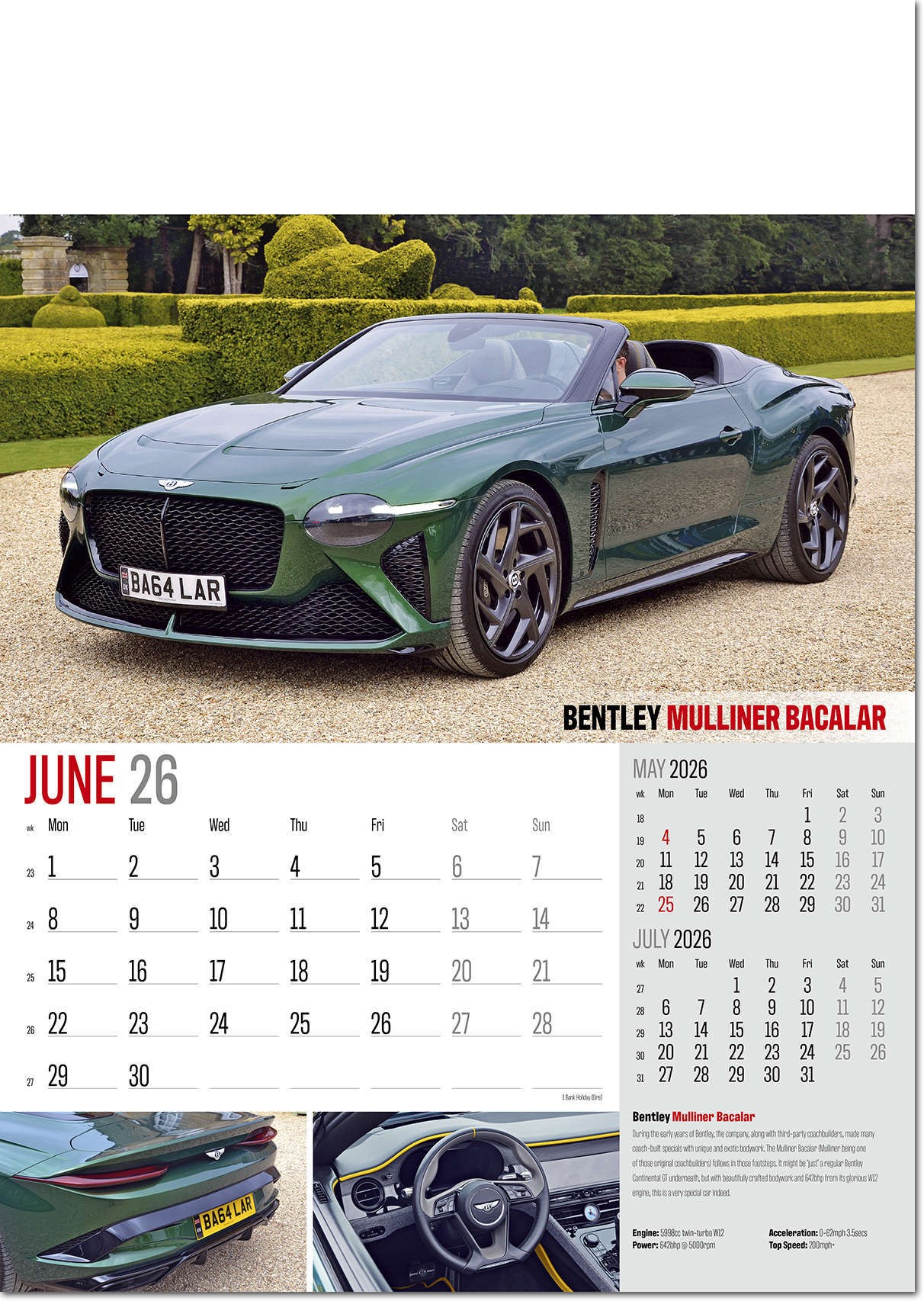 Marques of Distinction Wall Calendar