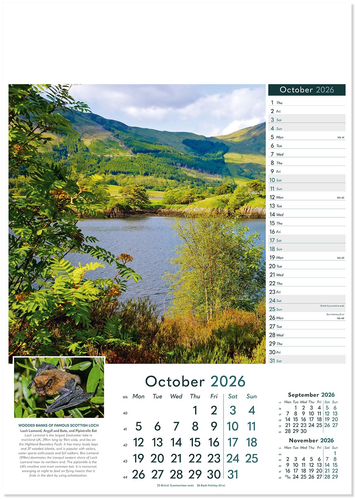 Rural Britain Wall Calendar