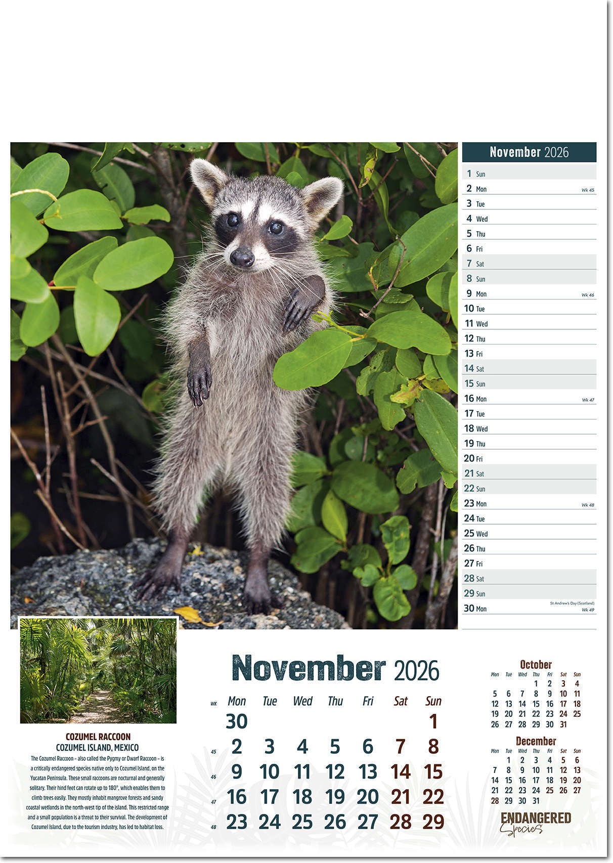 Endangered Species Calendar