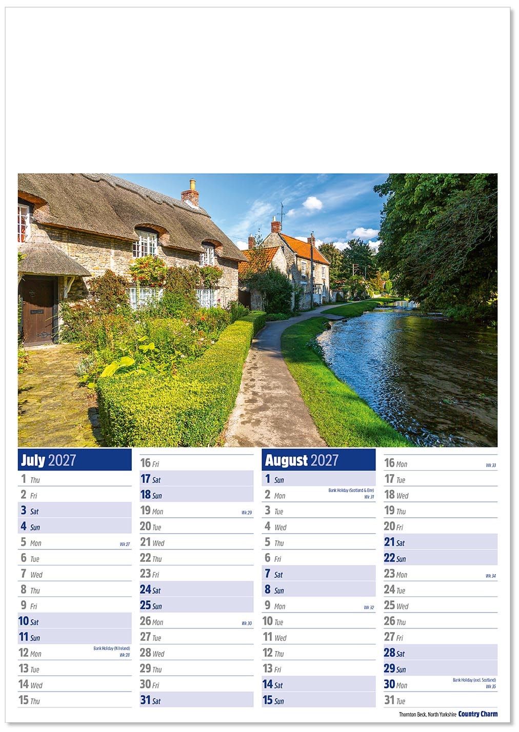 Country Charm Calendar