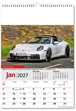 Performance Cars Wall Calendar