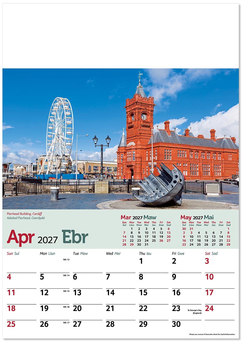 Tour of Wales Calendar