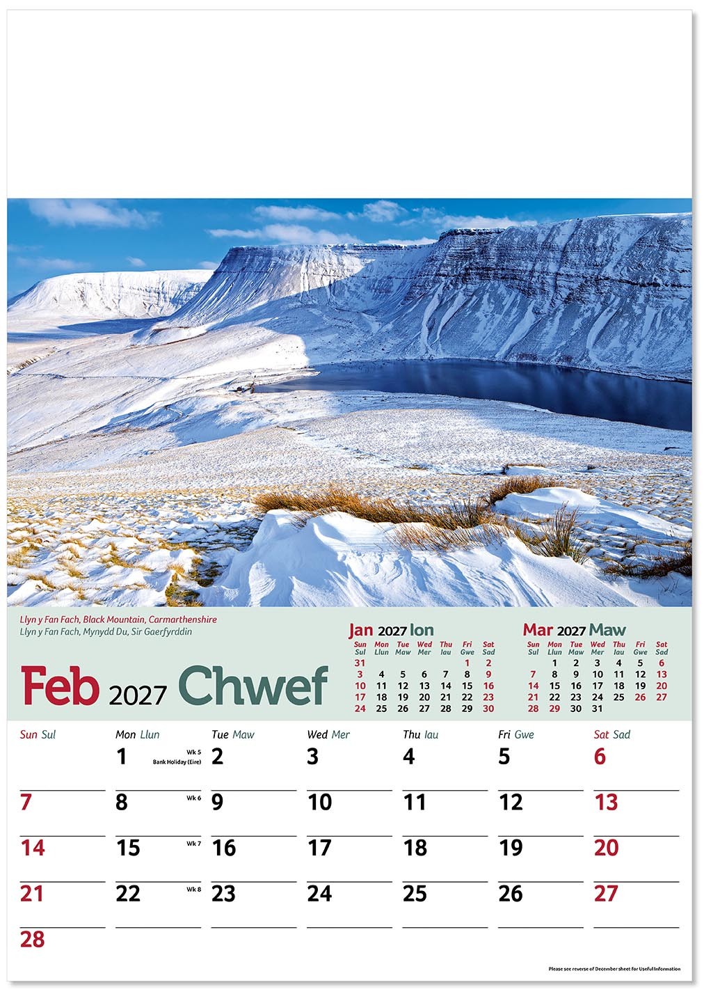 Tour of Wales Calendar