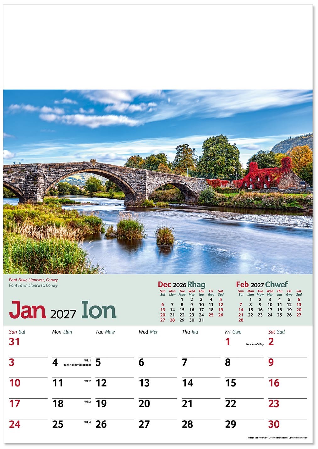 Tour of Wales Calendar