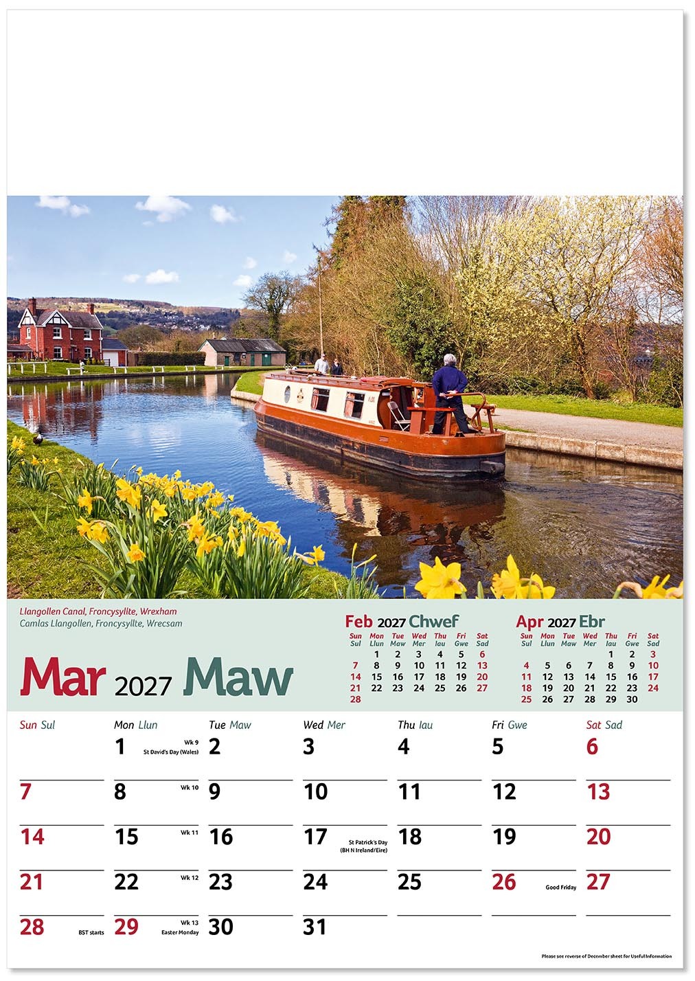 Tour of Wales Calendar