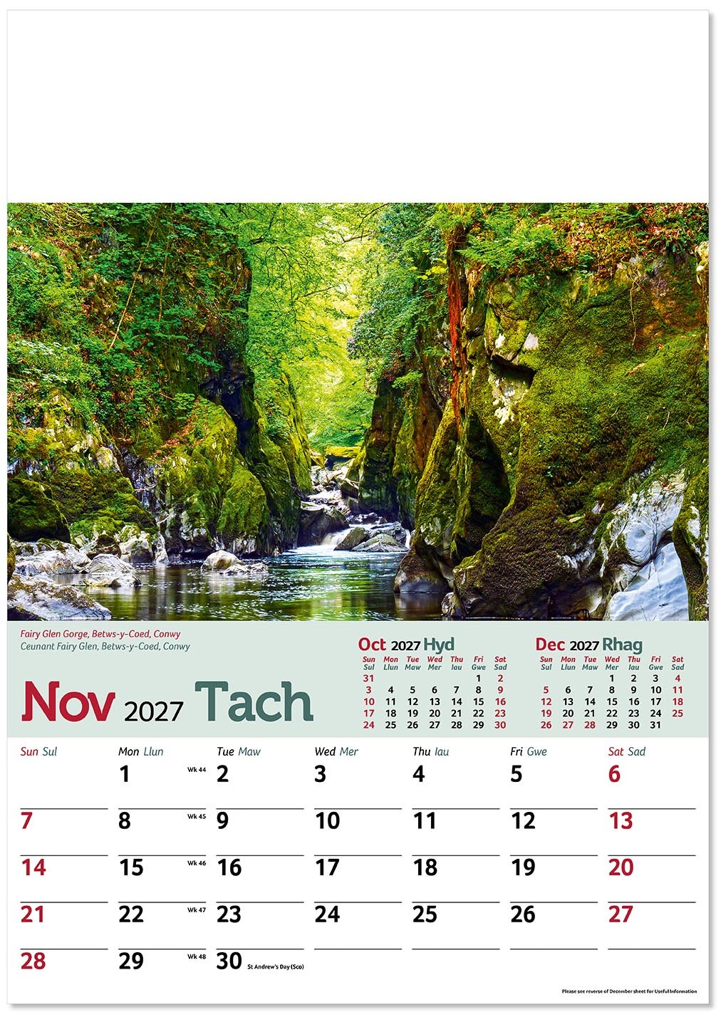 Tour of Wales Calendar
