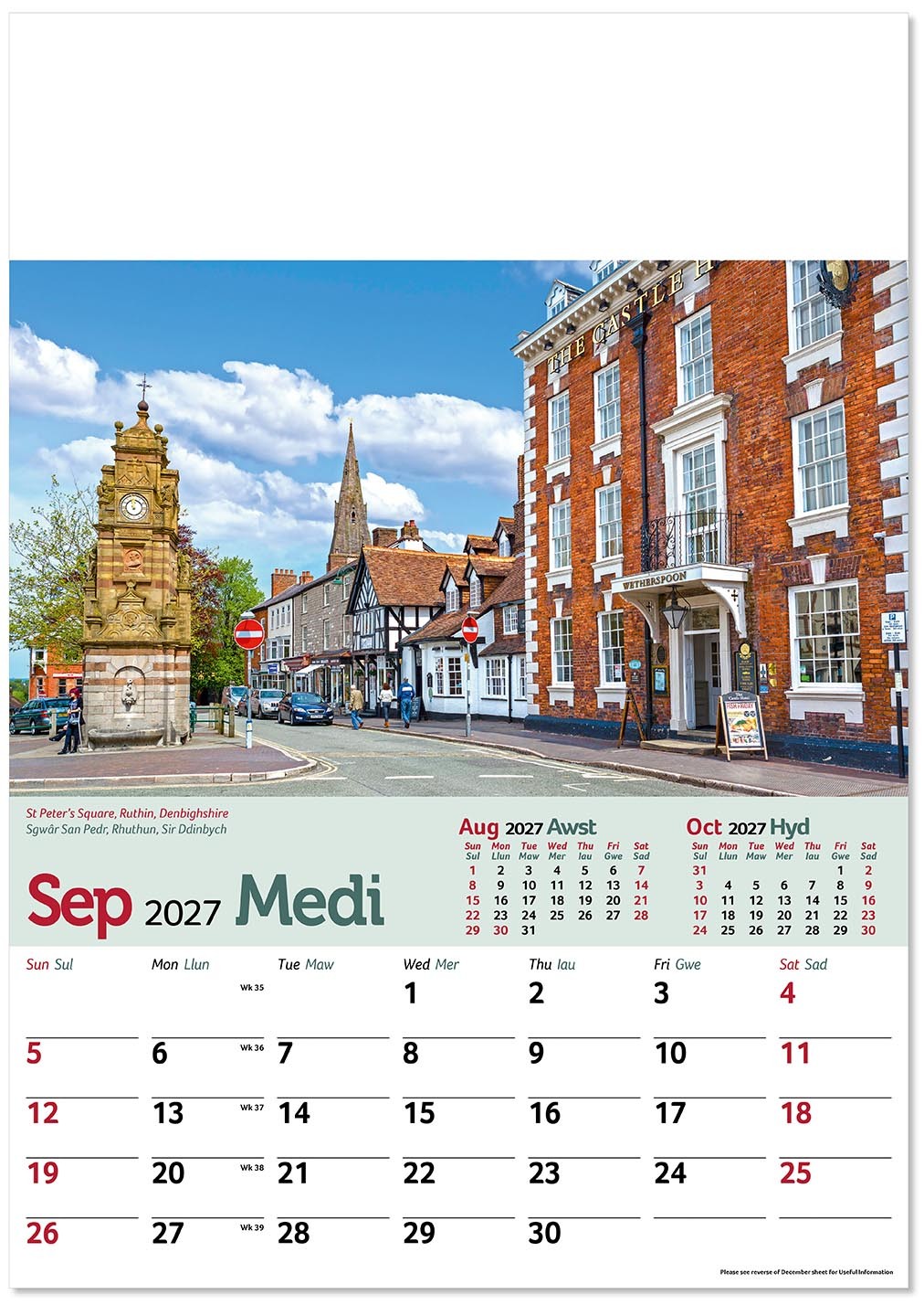 Tour of Wales Calendar